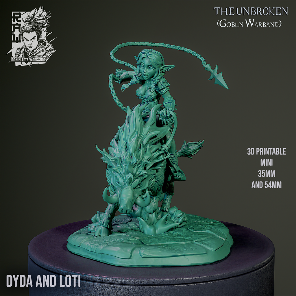 Goblin Dyda On Mount |RaW Fan Art| Garage Kit | Unpainted