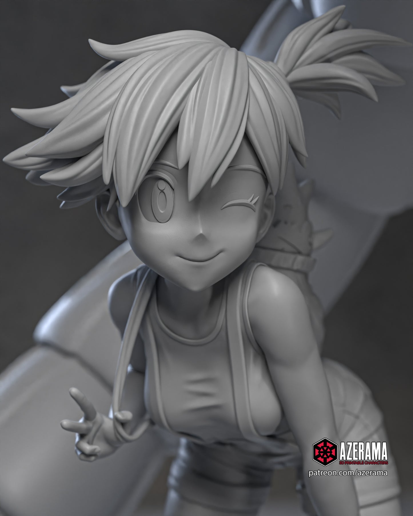 Misty | Azerama Fan Art | Garage Kit | Unpainted