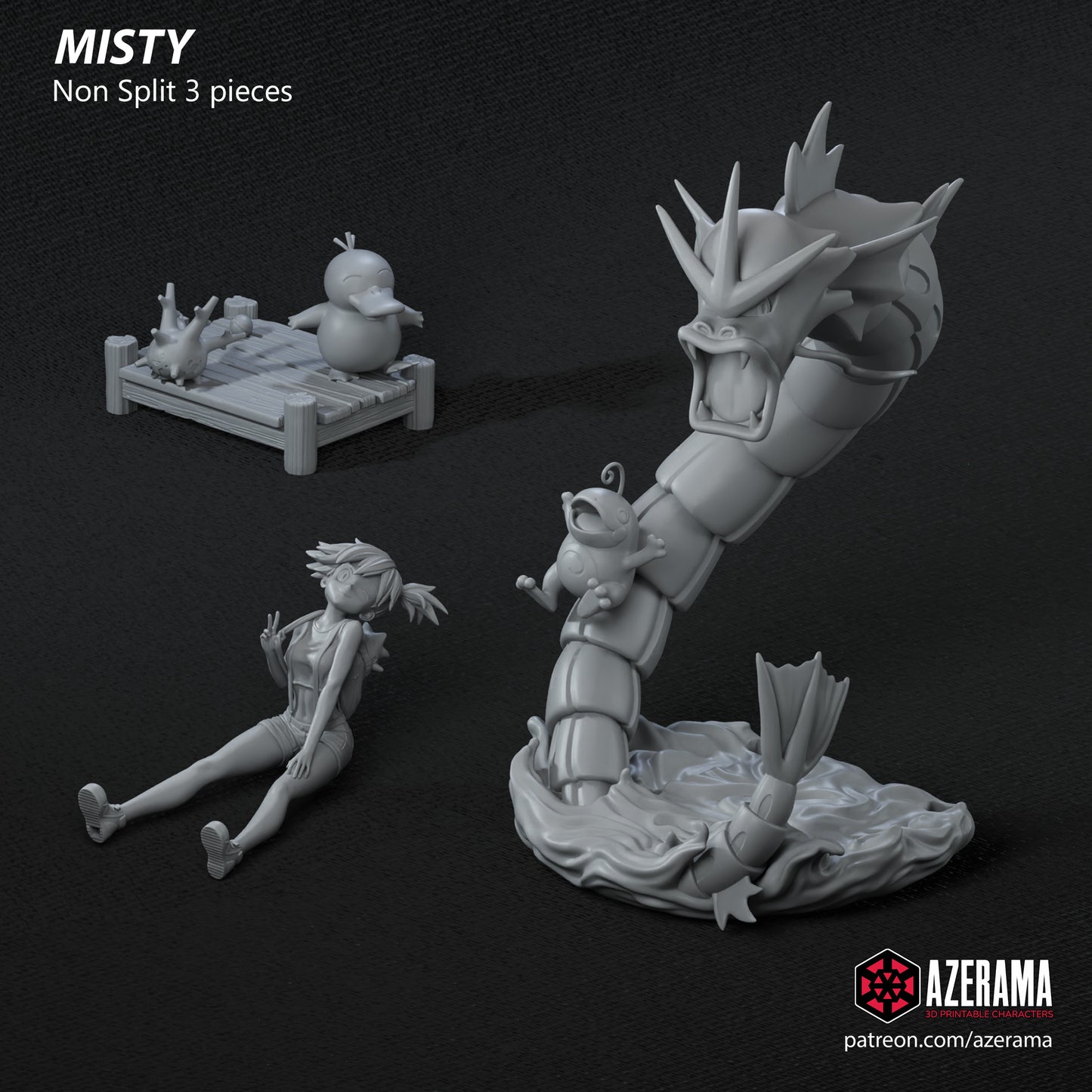 Misty | Azerama Fan Art | Garage Kit | Unpainted