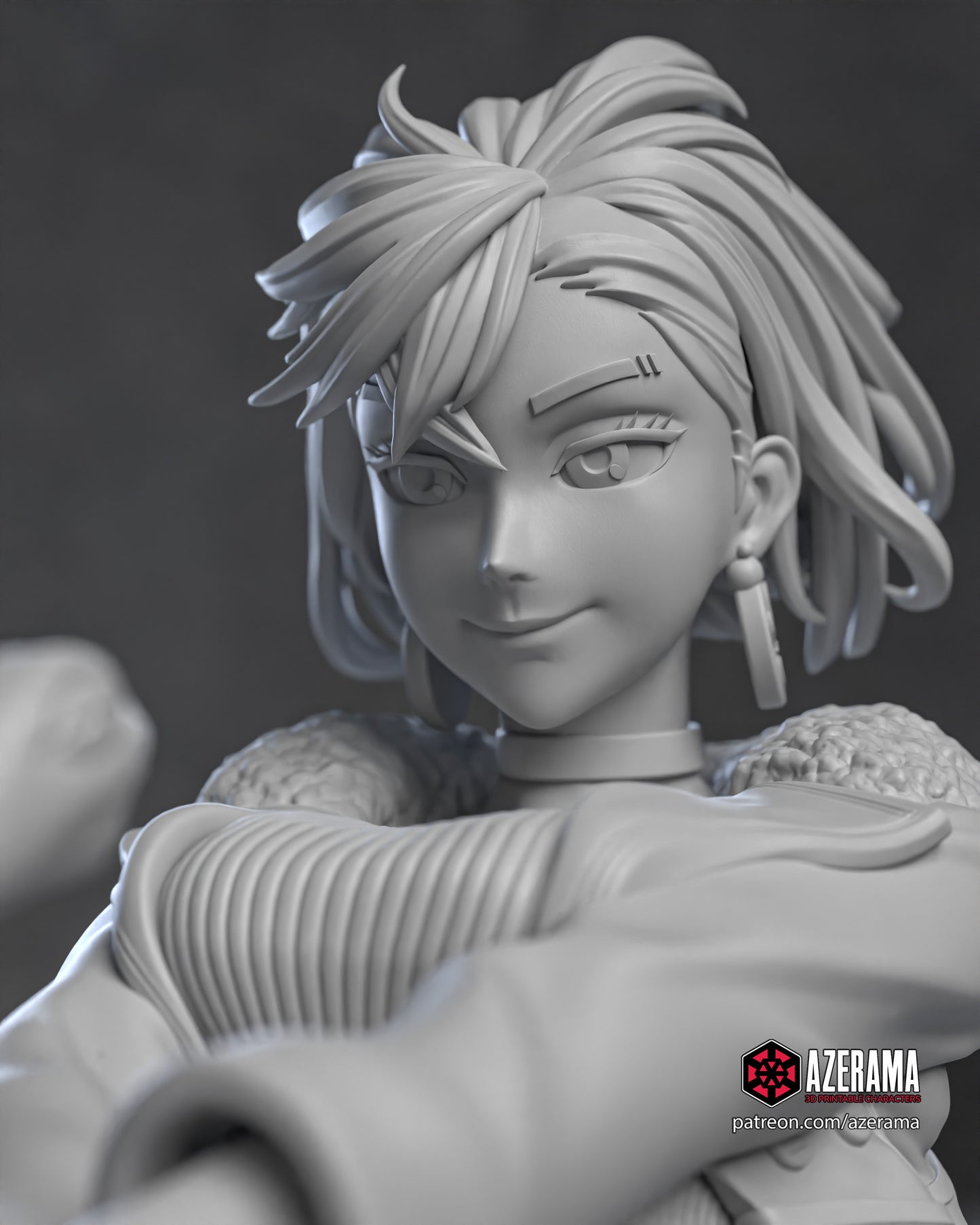 Momo + Okarun | Fan Art | Garage Model | Unpainted