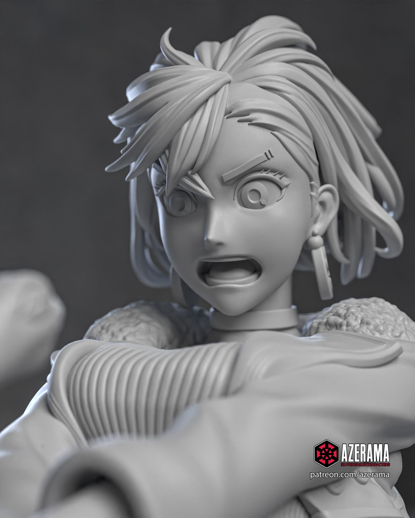 Momo + Okarun | Fan Art | Garage Model | Unpainted