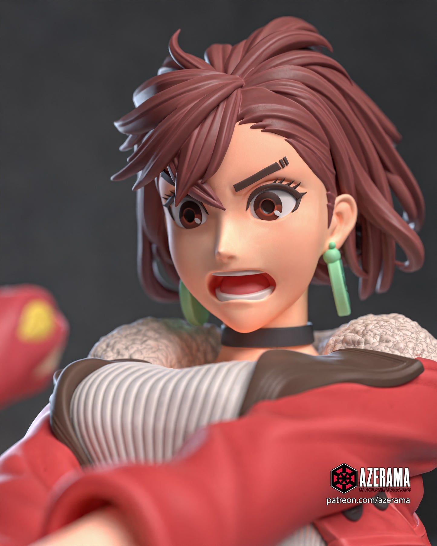 Momo + Okarun | Fan Art | Garage Model | Unpainted