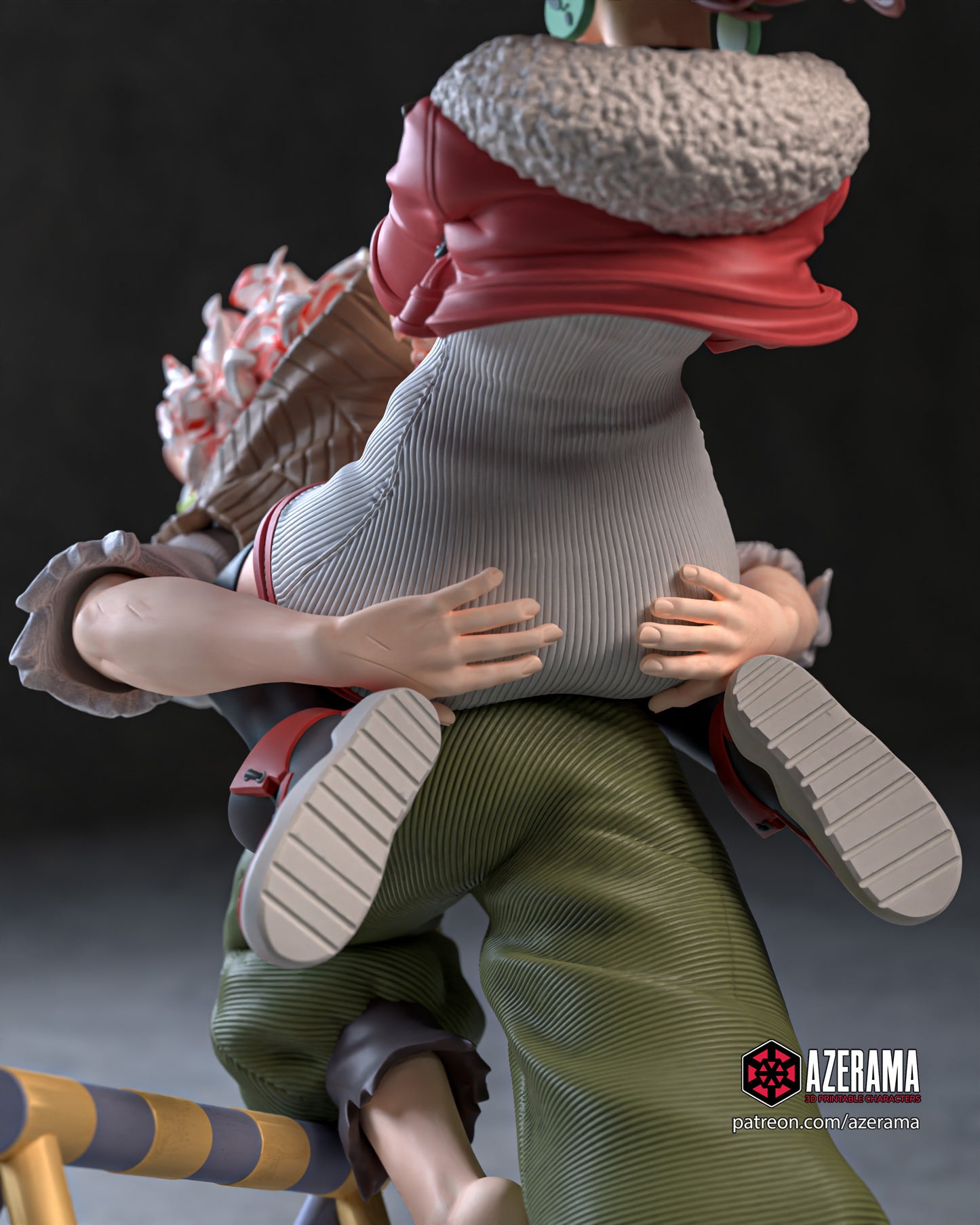 Momo + Okarun | Fan Art | Garage Model | Unpainted