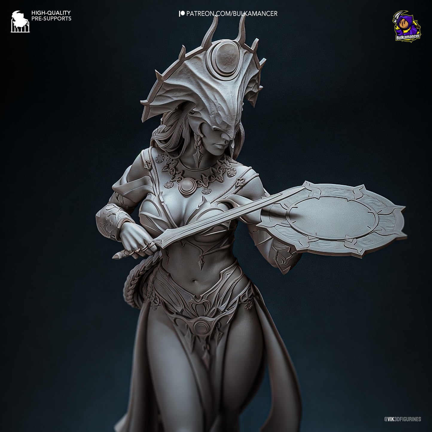 Shar BG3 | Bulkmancer Fan Art| Garage Kit | Unpainted