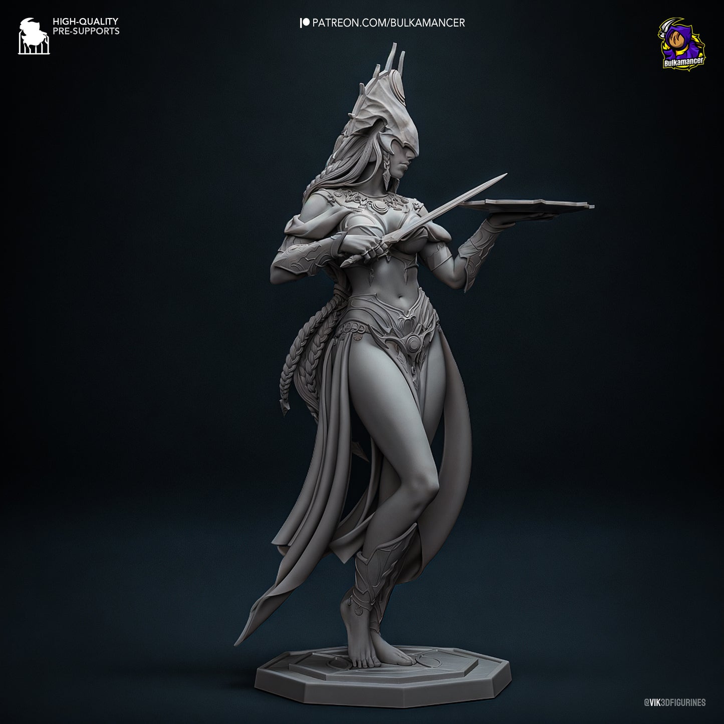 Shar BG3 | Bulkmancer Fan Art| Garage Kit | Unpainted