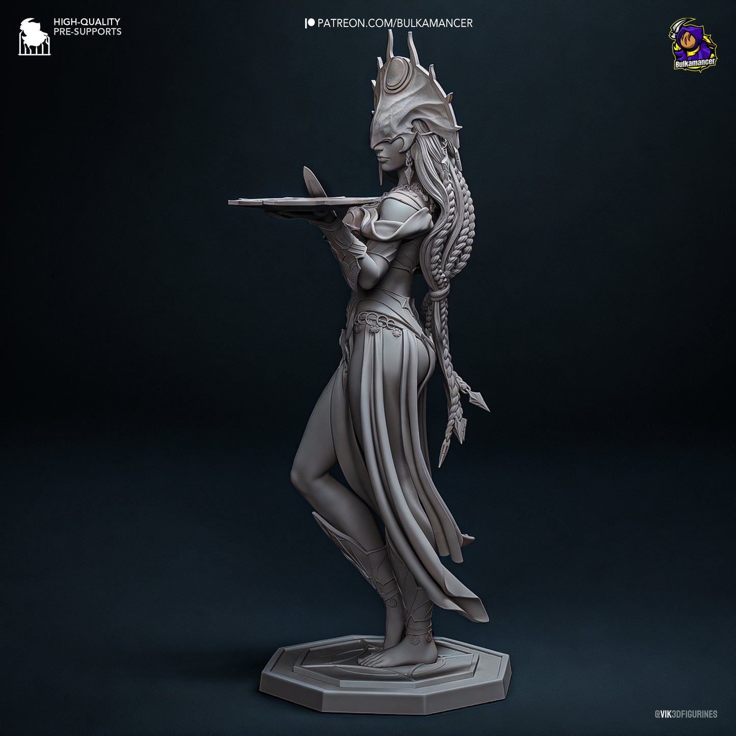 Shar BG3 | Bulkmancer Fan Art| Garage Kit | Unpainted