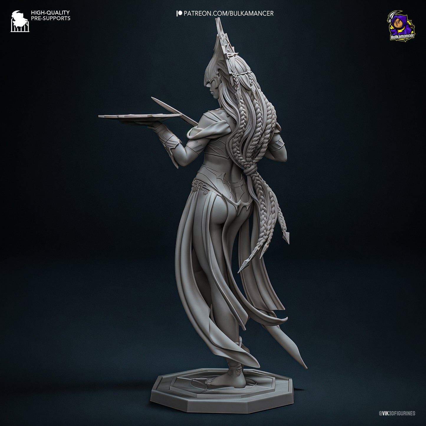 Shar BG3 | Bulkmancer Fan Art| Garage Kit | Unpainted