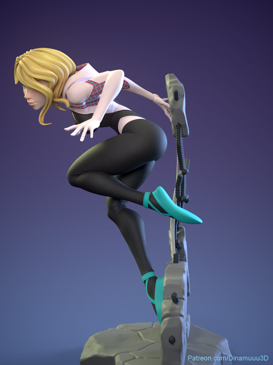 Gwen Stacy| Diamuuu3d Fan Art| Garage Kit | Unpainted