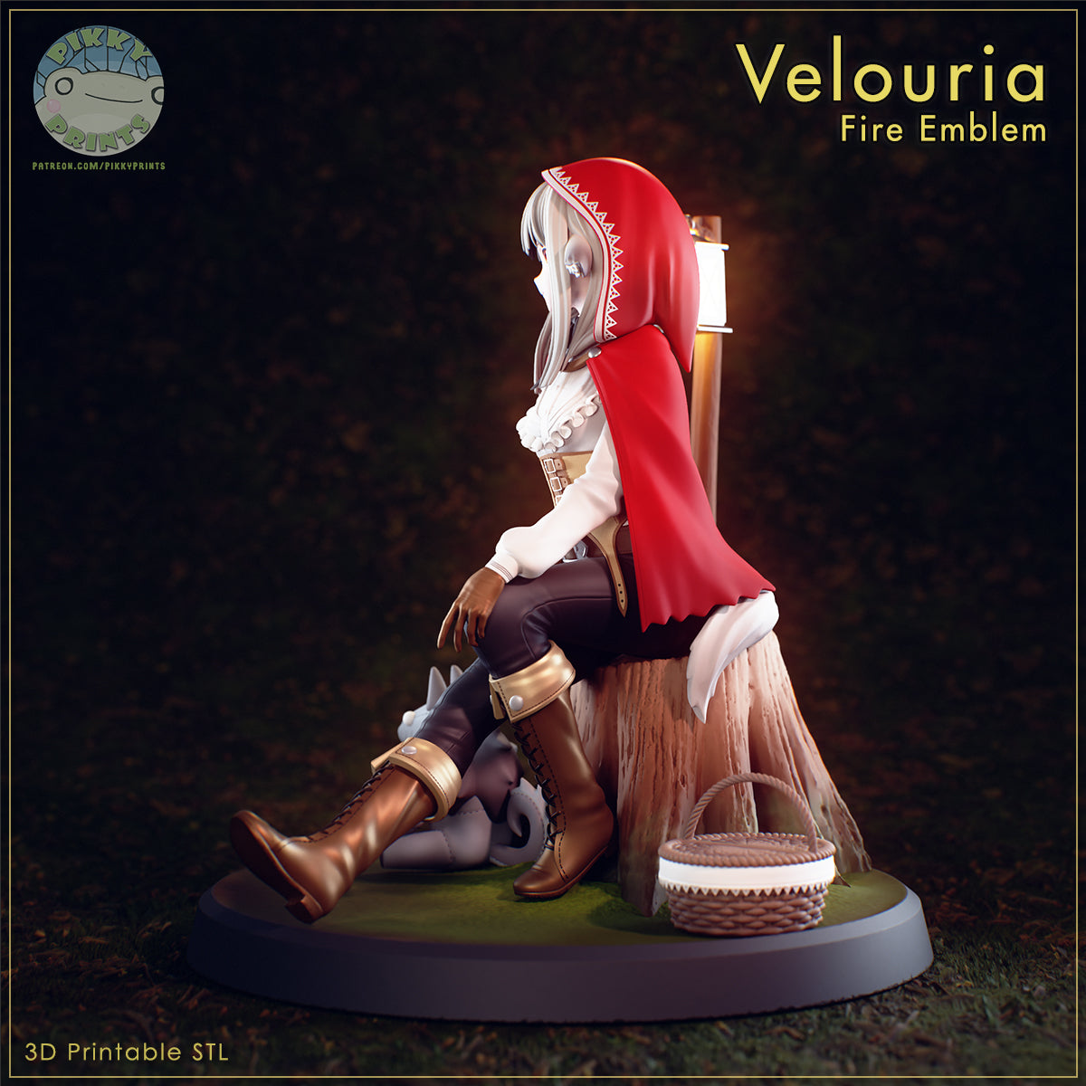 Valouria Fire E| Pikky Prints Fan Art| Garage Kit | Unpainted