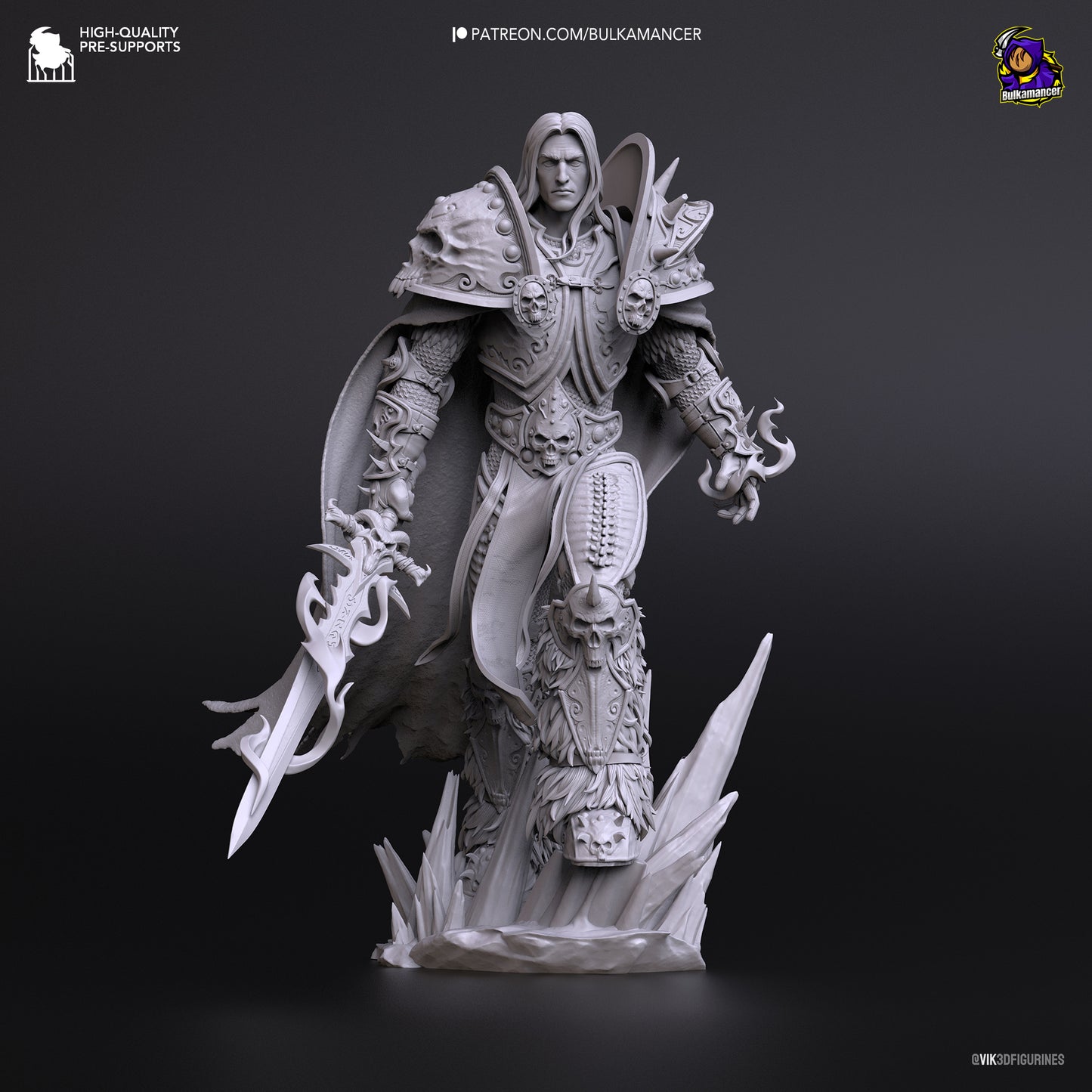 Arthas Warcraft| Bulkmancer Fan Art| Garage Kit | Unpainted