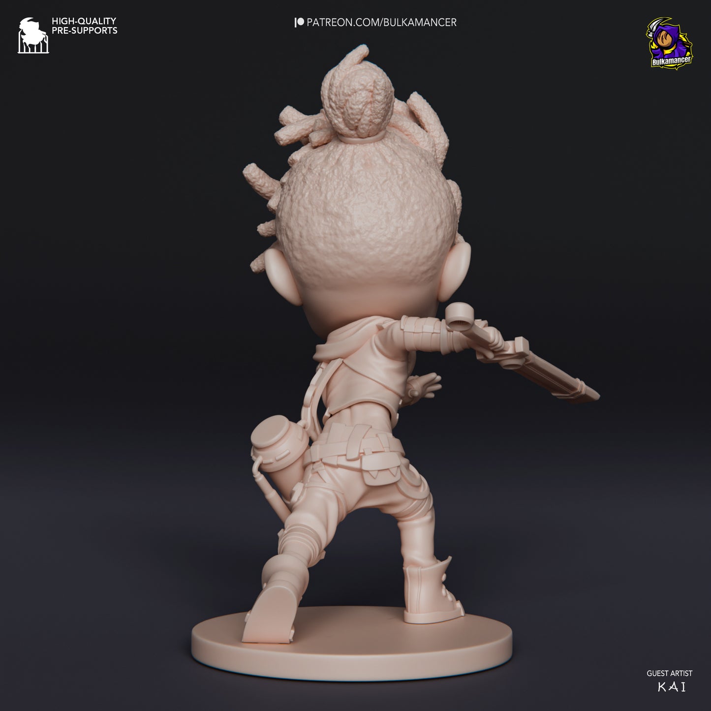 Chibi Ekko Arcane Inspired| Bulkmancer Fan Art| Garage Kit | Unpainted