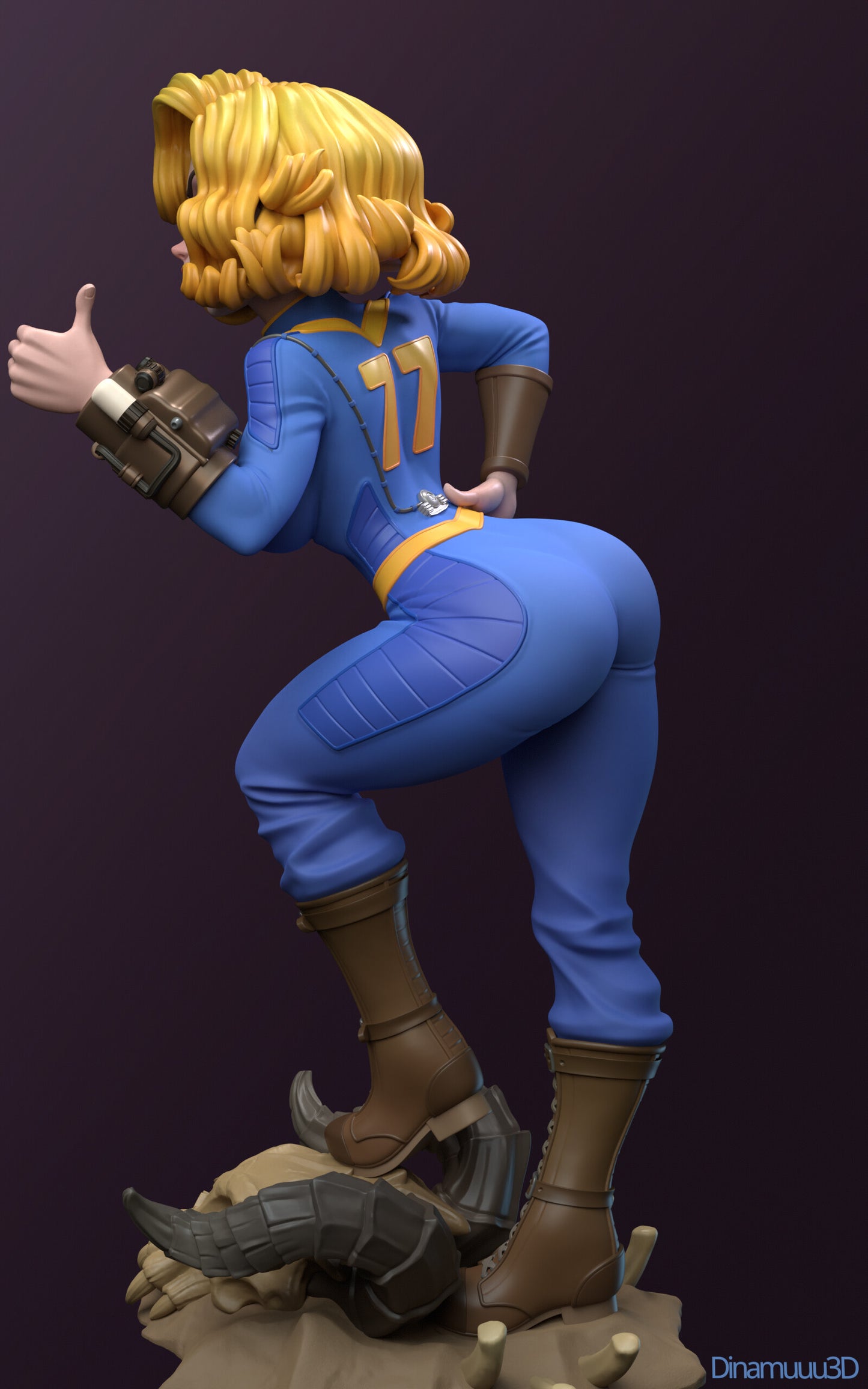 Vault Girl  | Diamuuu3d Fan Art| Garage Kit | Unpainted