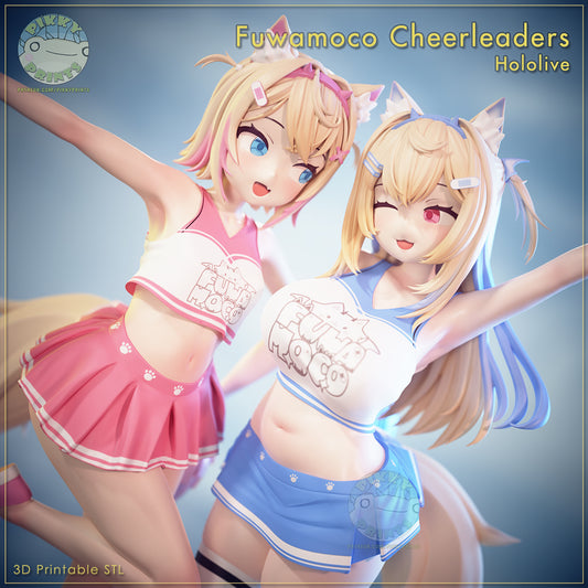 Fuwamoco CheerLeaders| Pikky Prints Fan Art| Garage Kit | Unpainted