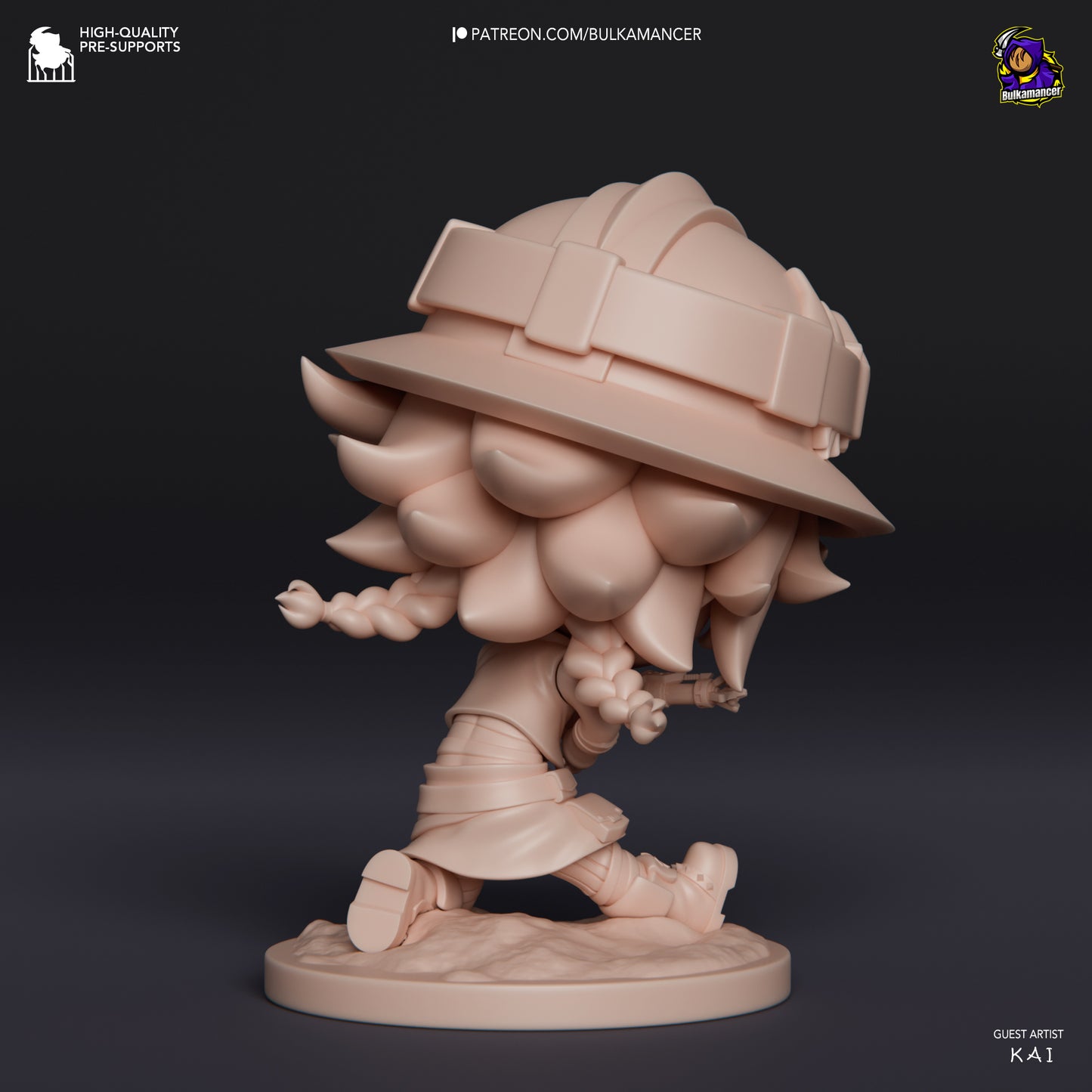 Chibi Isha Arcane Inspired| Bulkmancer Fan Art| Garage Kit | Unpainted