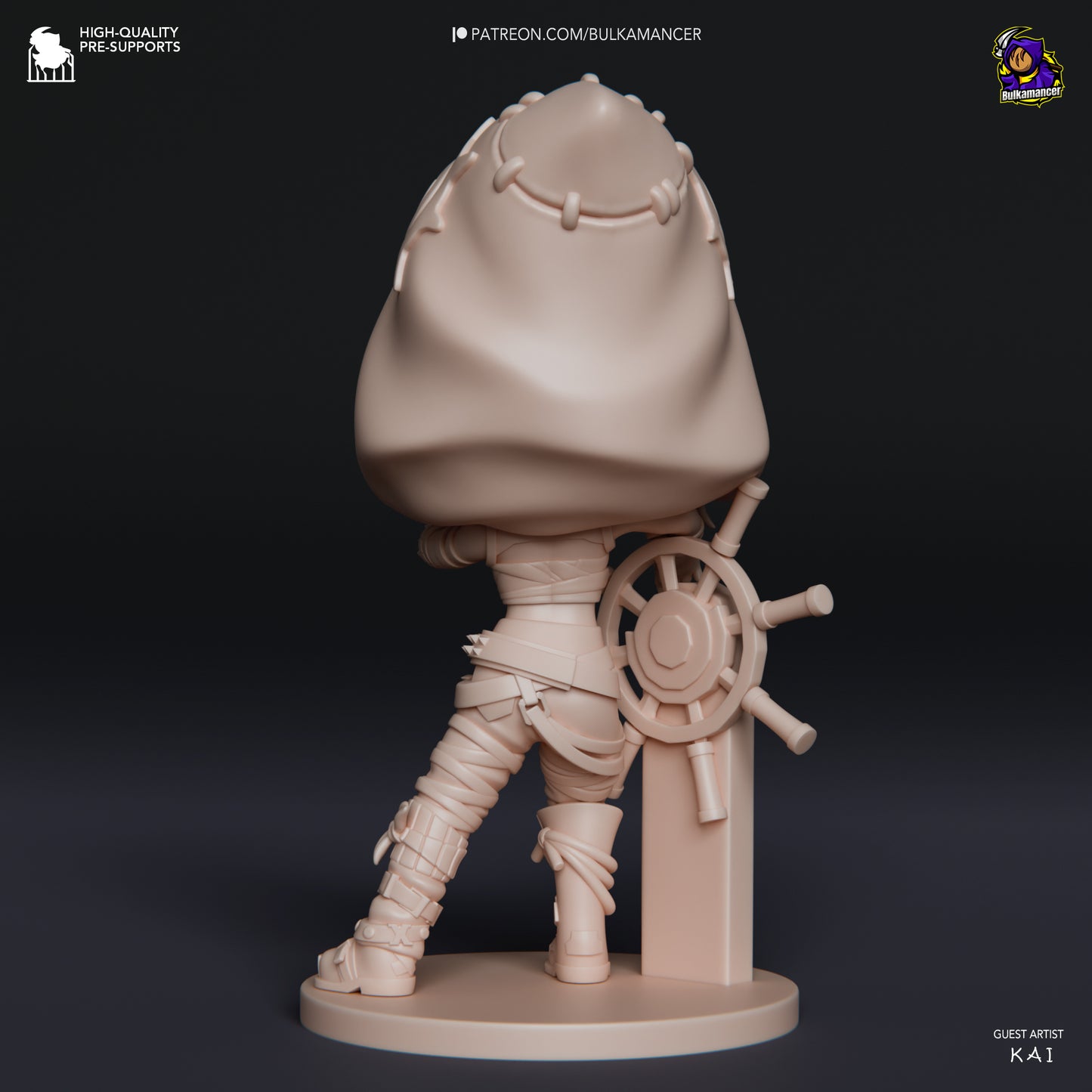 Chibi Jinx Arcane Inspired| Bulkmancer Fan Art| Garage Kit | Unpainted