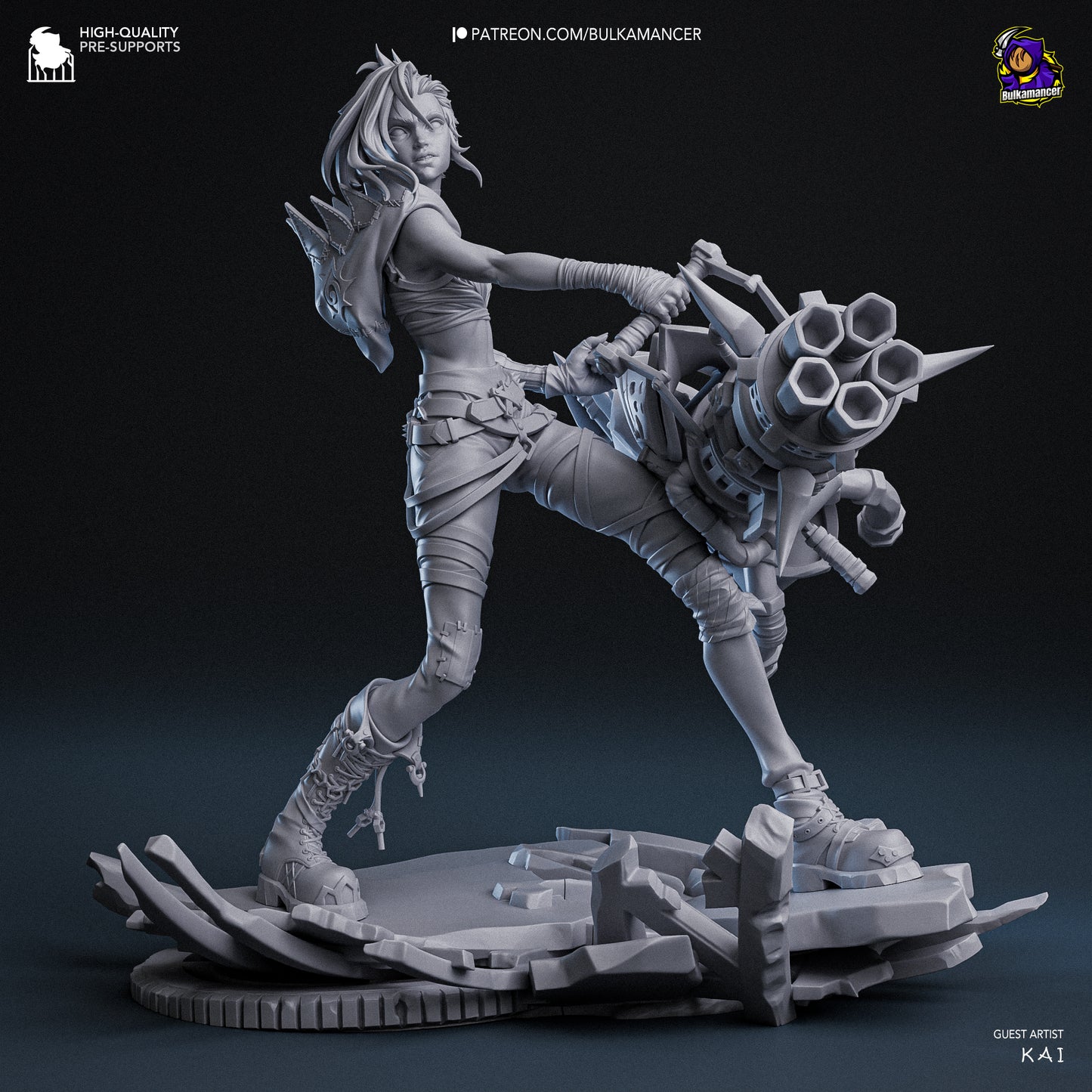 Jinx | Bulkmancer Fan Art| Garage Kit | Unpainted