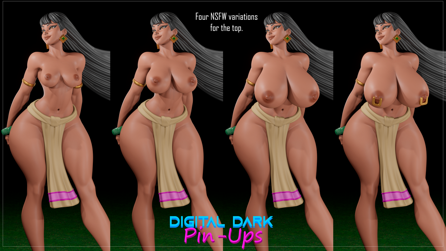 Chel |  Digital Dark Pin Ups Fan Art | Garage Kit | Unpainted