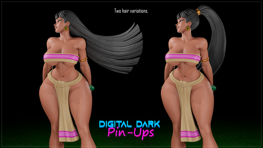 Chel |  Digital Dark Pin Ups Fan Art | Garage Kit | Unpainted