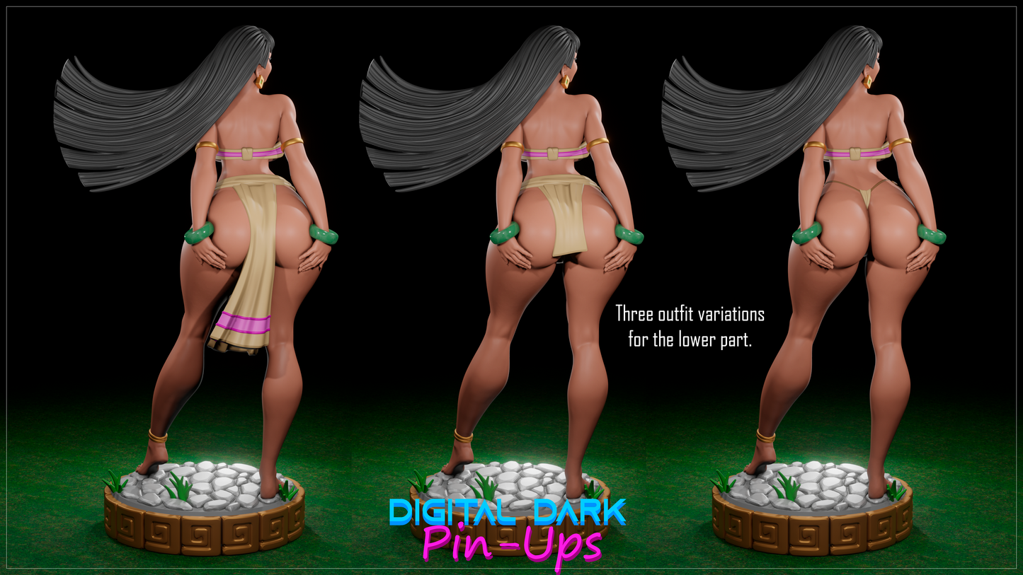 Chel |  Digital Dark Pin Ups Fan Art | Garage Kit | Unpainted