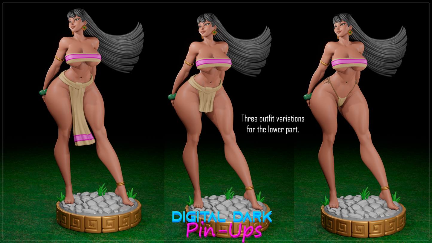 Chel |  Digital Dark Pin Ups Fan Art | Garage Kit | Unpainted