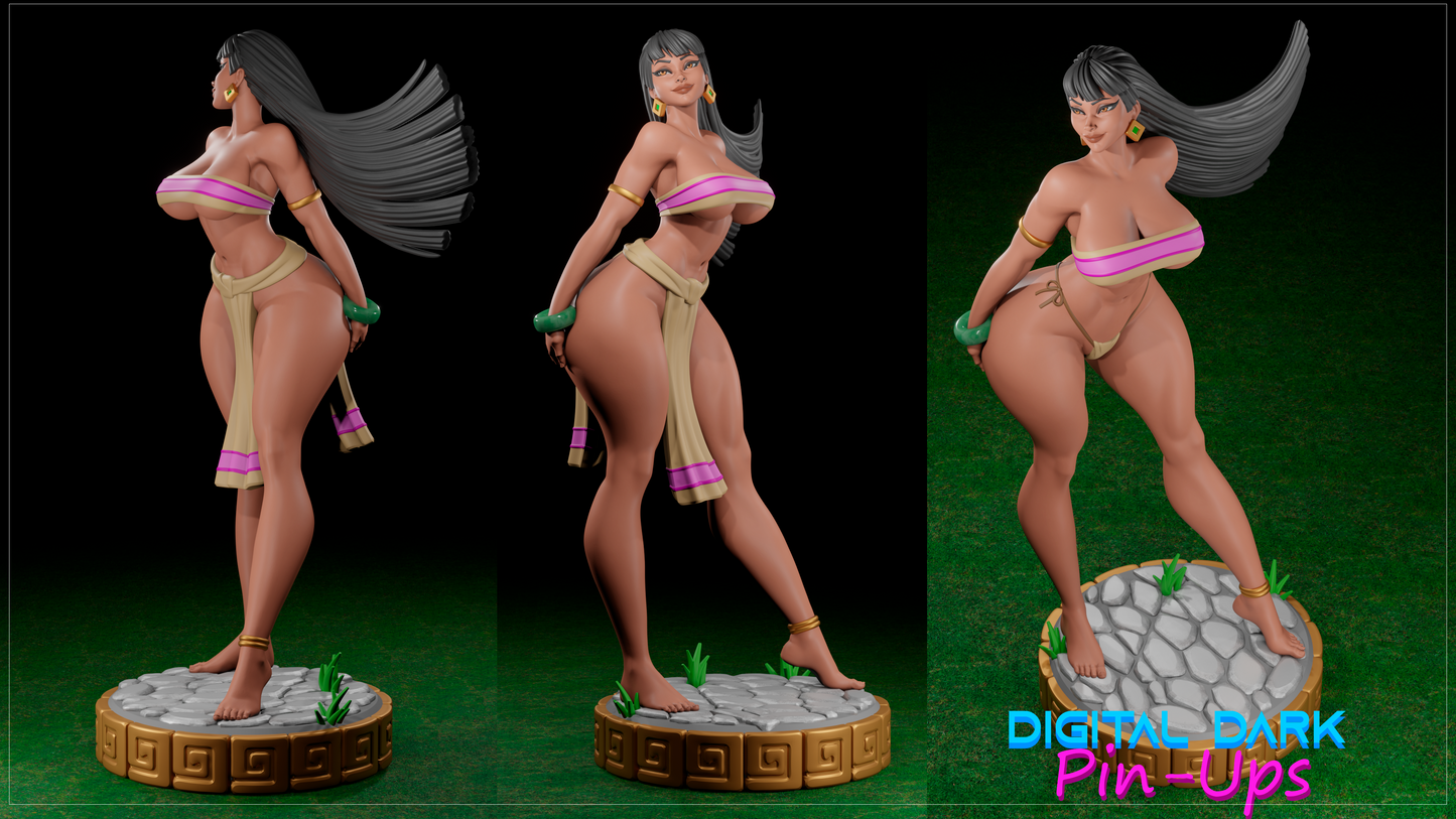 Chel |  Digital Dark Pin Ups Fan Art | Garage Kit | Unpainted